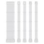 Imagem de Kit 5 cabo sleeved full white extensor 1x24p 2x4+4p 2x6+2p