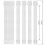 Imagem de Kit 5 cabo sleeved full white extensor 1x24p 2x4+4p 2x6+2p