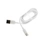 Imagem de Kit 5 Cabos USB-C Kingo Branco 2m 2.1A para Galaxy S10 Lite
