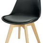 Imagem de Kit 5 Cadeiras Charles Eames Leda Saarinen Preta Preto