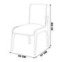 Imagem de Kit 5 Cadeiras Decorativa Sala de Jantar Madeira Maciça Pedri Linho Off White/Imbuia G42 - Gran Belo