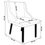Imagem de Kit 5 Cadeiras Decorativas Sala de Jantar Pés Palito de Madeira Firenze Suede Nude/Natural G19 - Gran Belo