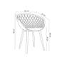 Imagem de Kit 5 Cadeiras Jantar Clarice Preta Polipropileno