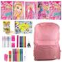 Imagem de Kit 5 Caderno Barbie Brochurão Grande A4 42 Material Escolar