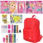 Imagem de Kit 5 Caderno Barbie Brochurão Tam Grande A4 42 Materiais