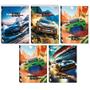 Kit 5 Caderno Grande Fast Race Capa Dura 80 Folhas Jandaia Imagem de Kit 5 Caderno Grande Fast Race Capa Dura 80 Folhas Jandaia