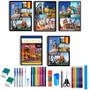 Imagem de Kit 5 Caderno Photo 96 Folhas Arame Capa Dura Com 36 Itens