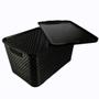 Imagem de Kit 5 Caixas/cesto Organizador Rattan Preto - 7l 