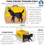 Imagem de Kit 5 Caixas De Transporte N3 Cães Cachorro Gato Media Azuis