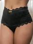 Imagem de KIT 5 Calcinha Cinta Cós Pala Alta Feminina Reforçada Com Renda