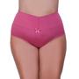 Imagem de Kit 5 Calcinha Plus Size Cintura Alta Tanga Grande Cós Alto 50 52 54 56 - KIT 5 THAMIRES