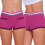Imagem de Kit 5 Calcinha Short Maui Algodão Penteado