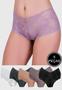 Imagem de Kit 5 Calcinhas Calesson Renda St Madame Multicolorido
