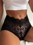 Imagem de Kit 5 Calcinhas Shortinho Shorts Renda Rendada Caleçon Calesson Tanga Sexy Forro Algodão Lingerie Confortável