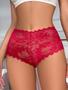 Imagem de Kit 5 Calcinhas Shortinho Shorts Renda Rendada Caleçon Calesson Tanga Sexy Forro Algodão Lingerie Confortável