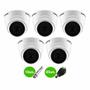 Imagem de Kit 5 Câmeras Dome VHL 1220 D G2 HDCVI 2 megapixels Intelbras Visão Noturna 20m com Modo de Operação Full HD 1080p + Conectores