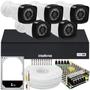 Imagem de Kit 5 cameras seguranca 2 mp Full HD dvr Intelbras 1008 1 tb