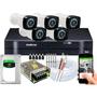 Imagem de Kit 5 Cameras Segurança Dvr Intelbras Full Hd 8ch full hd c/hd