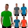 Imagem de Kit 5 Camiseta Longline MXD Conceito Slim Cores Básicas e Mescladas Lisas