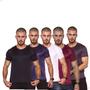 Imagem de Kit 5 Camiseta Treino Fitness Academia Dry Fit Termica Uv+50