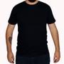 Imagem de Kit 5 Camisetas Básicas Masculina T-shirt Algodão Preto Tee