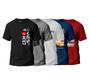 Imagem de Kit 5 Camisetas Camisas Masculinas 100% Algodão Fio 30.1 Extra