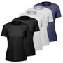Imagem de Kit 5 Camisetas Feminina Dry Manga Curta Proteção UV Slim Fit Básica Camisa Blusa Academia Treino Fitness Esporte