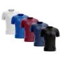 Imagem de Kit 5 Camisetas Masculina Manga Curta Dry Básica Lisa Proteção Solar UV Térmica Blusa Academia