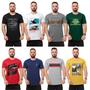 Imagem de Kit 5 Camisetas Masculinas Varias Estampas Premium Sortidas