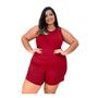 Imagem de Kit 5 Camisetas Plus Size Até o 60 Regatas Feminina De Malha Lisa