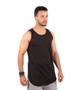 Imagem de Kit/5 Camisetas Regatas Masculinas Longline Swag Básica Algodão Camisa Lisa Blusa Oversizid Presente Academia Esporte Musculação Caminhada Corrida