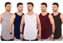 Imagem de Kit/5 Camisetas Regatas Masculinas Longline Swag Básica Algodão Camisa Lisa Blusa Oversizid Presente Academia Esporte Musculação Caminhada Corrida