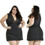 Imagem de Kit 5 Camisola Plus Size Renda Luxo