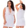 Imagem de Kit 5 Camisola Plus Size Renda Sexy Linha Noite Microfibra  MAG826