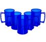 Imagem de Kit 5 Canecas de Acrílico Azul 300ml sem personalização