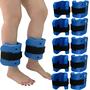 Imagem de Kit 5 Caneleiras Para Hidroginástica em EVA DF4032-AZ 3 a 4kg Azul Dafoca Sports