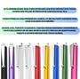 Imagem de Kit 5 Canetas Touch Screen Stylus Universal Capacitiva Celular Tablet Smartphone Android iOS