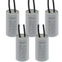 Imagem de Kit 5 capacitor permanente com cabo 8 uf/250v