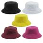 Imagem de Kit 5 Chapéus Bucket Preto, Branco, Amarelo, Bordo E Pink