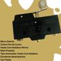 Imagem de Kit 5 Chave Interruptor Micro Switch Z-15gw2-b Haste 40mm Curta Com Roldana
