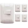 Imagem de Kit 5 Cj 4X2 1 Interruptor Simples Horiz Tramontina 6 A 250V