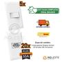 Imagem de Kit 5 Cj Interruptor Simples + 20 Tomada 10A 4X2 Doha Branco