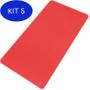 Imagem de Kit 5 Colchonete Academia Ginastica 1,10X0,50 8Mm - Vermelho