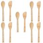 Imagem de Kit 5 Colher E 5 Espátula Bambu Natural Utensílios 30Cm