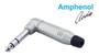 Imagem de Kit 5 Conector Plug P10 Banana Em L Stereo Amphenol Acps-rn