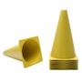 Imagem de Kit 5 Cones Amarelo Circuito Liso Treino Agilidade Funcional