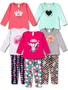 Imagem de Kit 5 Conjunto Infantil Feminino Roupa de Inverno Menina