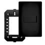 Imagem de Kit 5 Conjunto Interruptor Simples 16a Black Preto Fosco