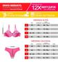 Imagem de Kit 5 Conjunto Lingerie Sexy Atacado Renda Bojo Revenda