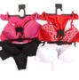 Imagem de Kit 5 Conjunto Lingerie Sexy Atacado Renda Bojo Revenda